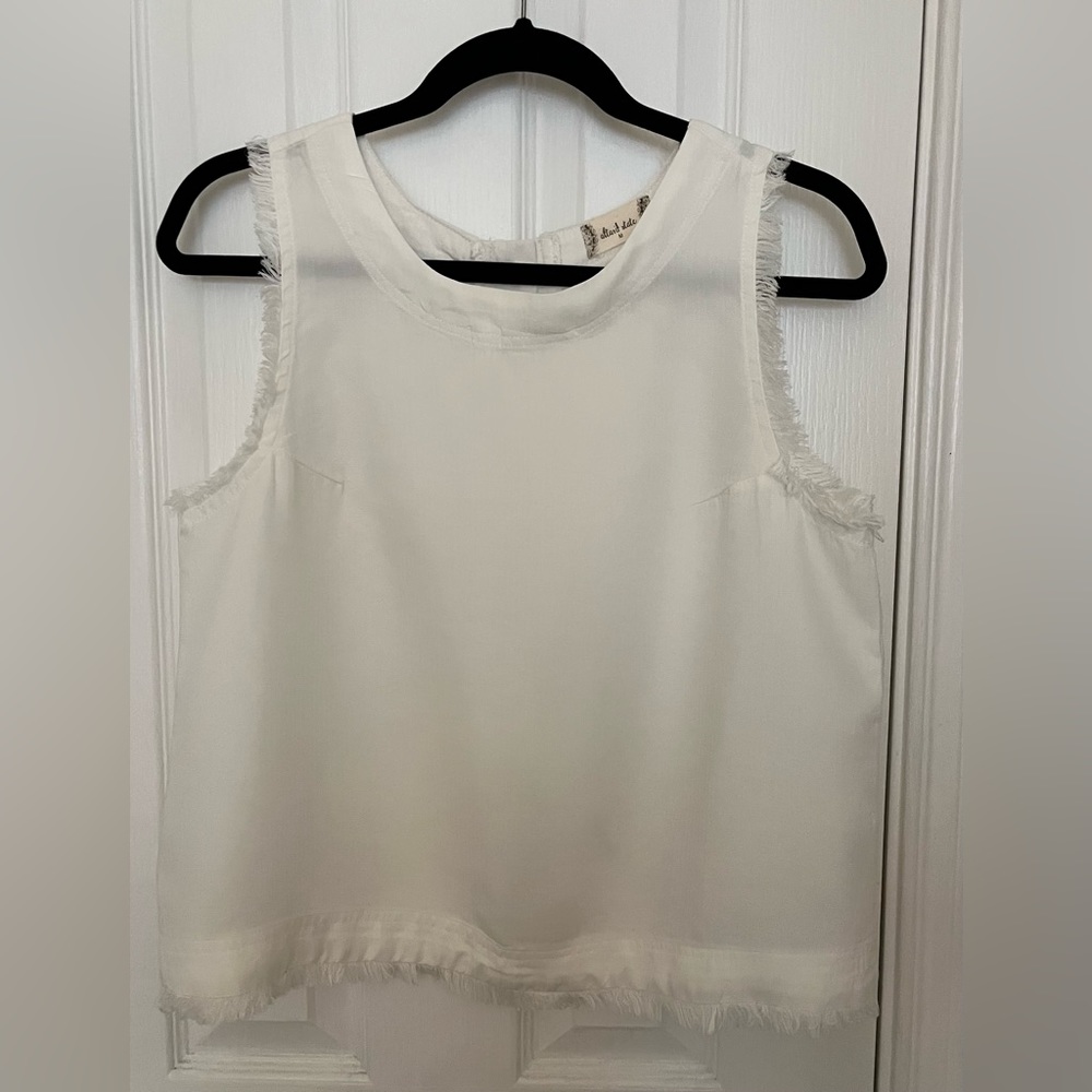 ALTAR’D STATE CROP TOP, IVORY/WHITE, size medium
